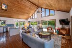 Open Living Space with High Vaulted Ceilings